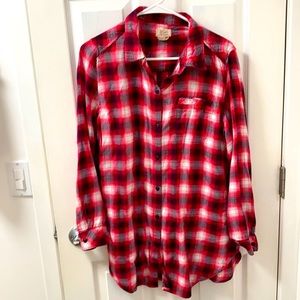 Over-sized Women’s Flannel Shirt